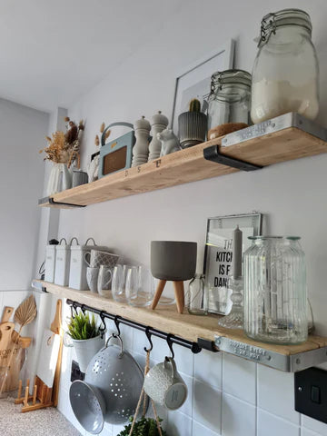 Kitchen Shelves  (22cm Depth, 50-120cm Length)